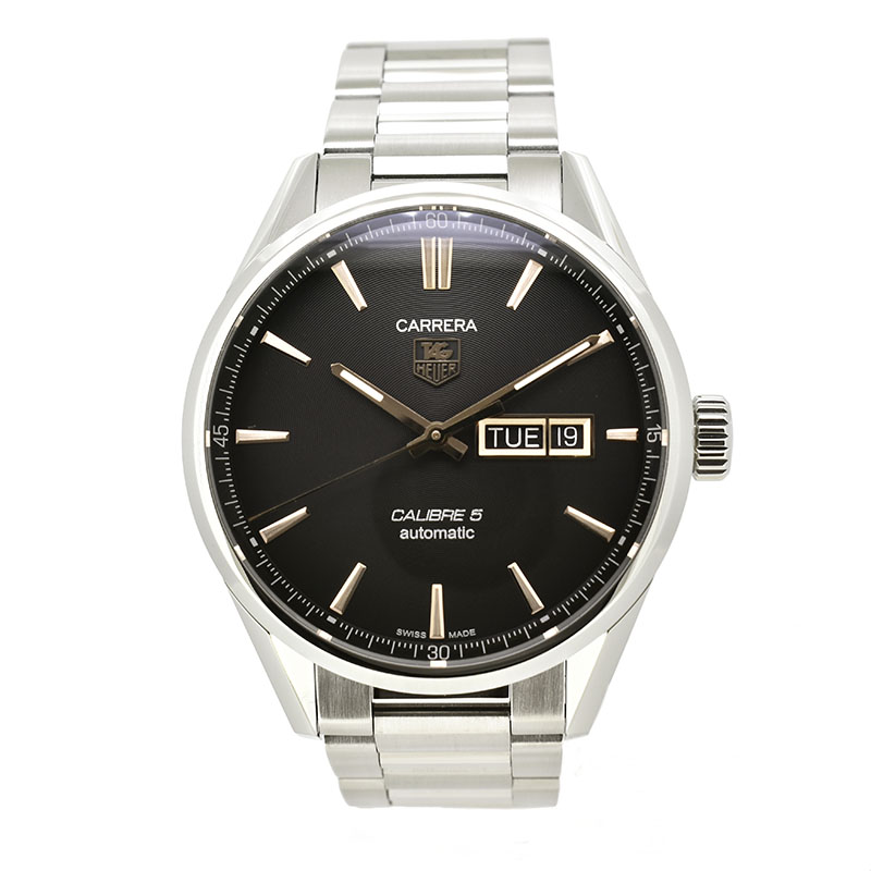 タグホイヤー　TAG HEUER　カレラ デイデイト キャリバー5　WAR201C.BA0723　41mm　SS　ブラック　USED　中古