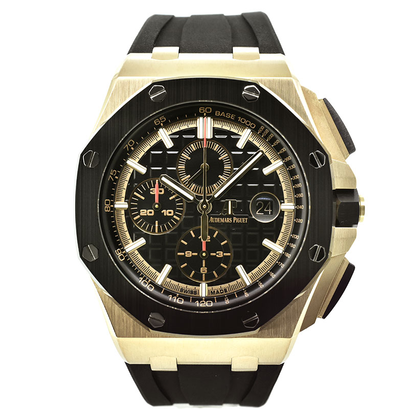 オーデマ・ピゲ　AUDEMARS PIGUET　ロイヤルオーク オフショア クロノグラフ　26401RO.OO.A002CA.02　18KPG　44mm　ブラック　USED　中古