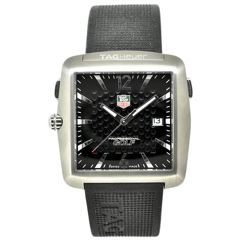 タグホイヤー　TAG HEUER　ゴルフウォッチ タイガーウッズエディション　WAE1111　チタン　クォーツ　36mm　USED　中古
