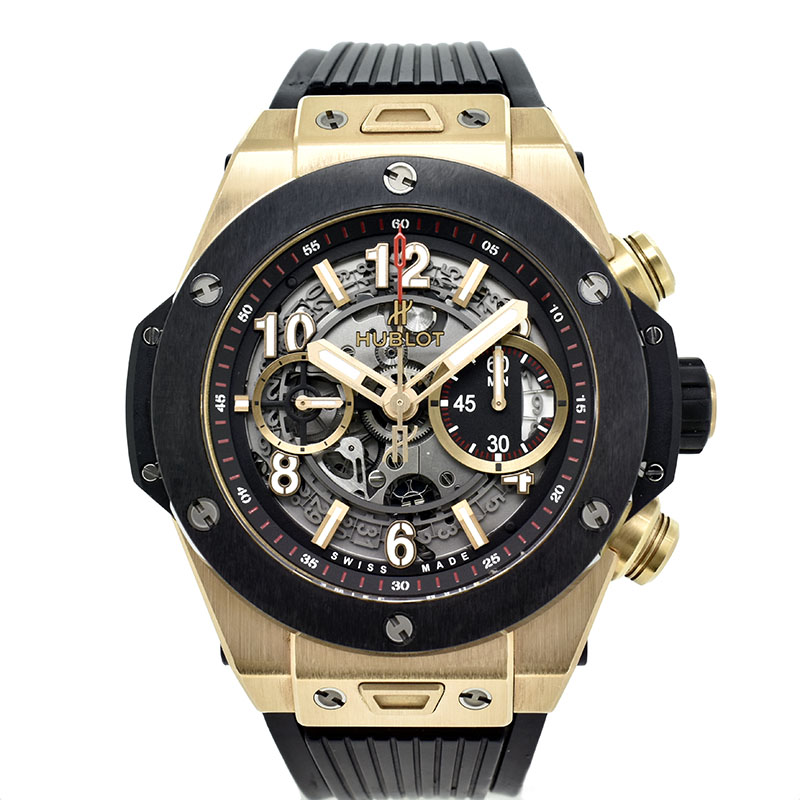 ウブロ　HUBLOT　ビッグバン ウニコ キングゴールド セラミック　411.OM.1180.RX　45mm　USED　中古