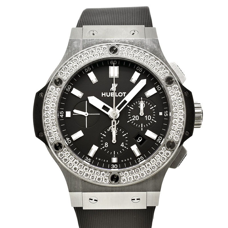 ウブロ　HUBLOT　ビッグバンエボリューション ダイヤモンドベゼル　301.SX.1170.RX.1104　ラバーベルト　44mm　USED　中古