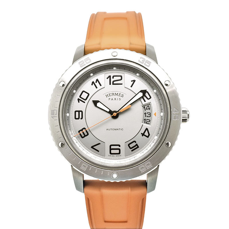 エルメス　HERMES　クリッパー スポーツオート TGM　CP2.741　41mm　ライトグレー　USED　中古