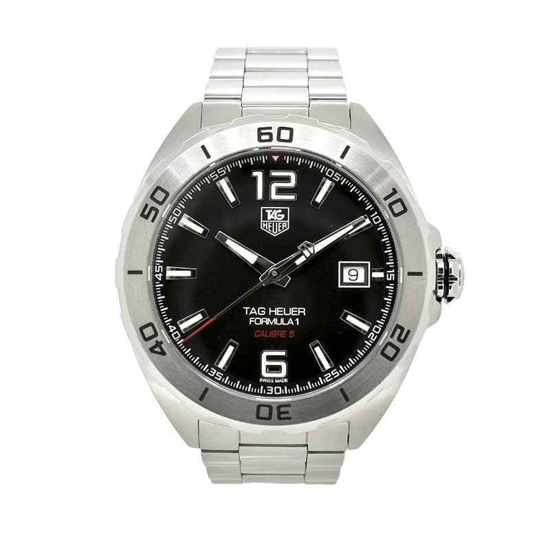 タグホイヤー　TAG HEUER　フォーミュラ1 キャリバー5　WAZ2113.BA0875　ブラック　41mm　USED　中古