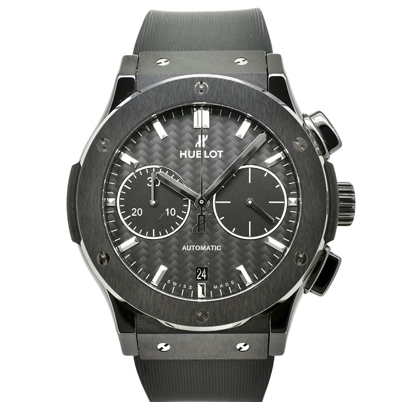 ウブロ　HUBLOT　クラシックフュージョン クロノグラフ ブラックマジック　521.CM.1771.RX　45mm　セラミック　USED　中古