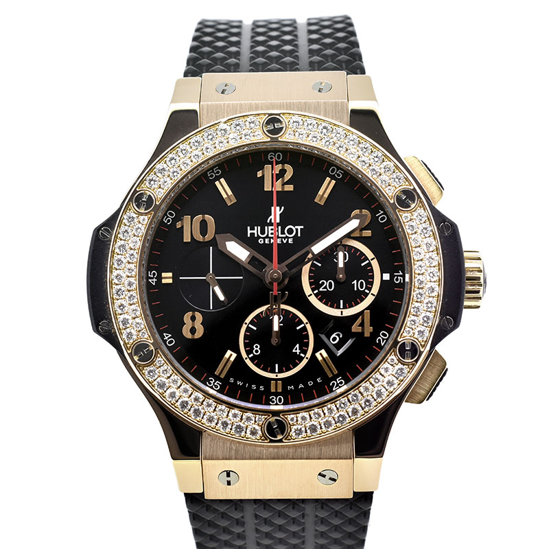 ウブロ　HUBLOT　ビッグバン ベゼルダイヤ　301.PX.130.RX.114　44mm　18KRG　USED　中古