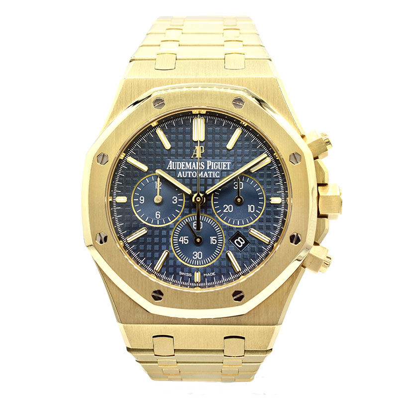 オーデマ・ピゲ　AUDEMARS PIGUET　ロイヤルオーク クロノグラフ　26320BA.OO.1220BA.02　18KYG　41mm　ブルー　USED　中古