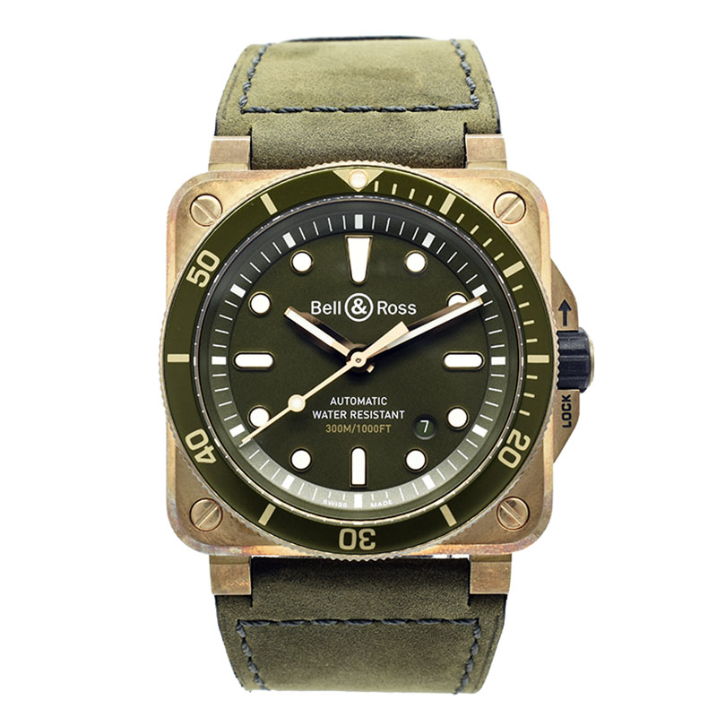 ベル＆ロス　BELL＆ROSS　BR0392-D-G-BR/SCA　BR03-92 ダイバー ブロンズ　42mm　世界999本限定　未使用品