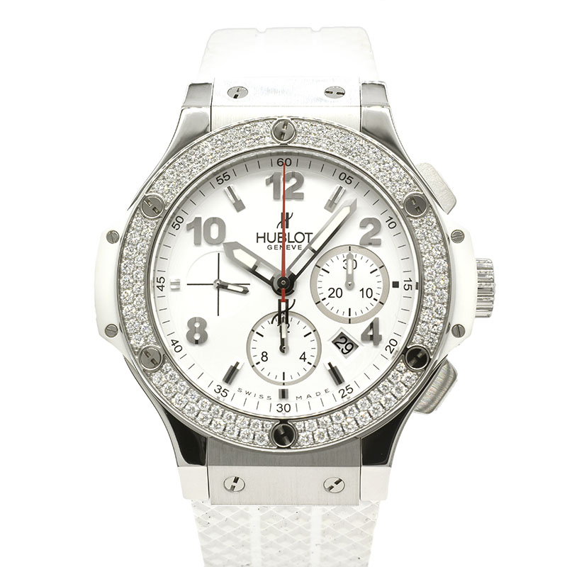 ウブロ　HUBLOT　ビッグバン スチール ホワイト ダイヤモンド　301.SE.230.RW.114　44mm　USED　中古