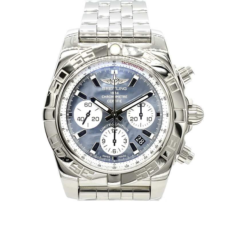ブライトリング　BREITLING　クロノマット44　A011BWJPA　ブラック×ホワイトシェル　SS　44mm　日本400本限定　USED　中古