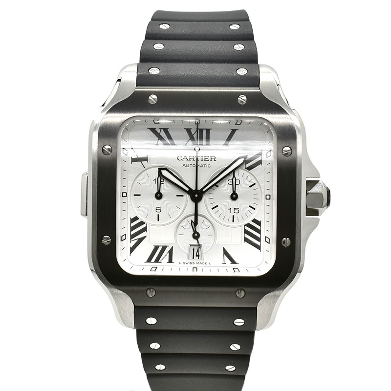 カルティエ　CARTIER　サントス ドゥ カルティエ クロノグラフ ウォッチ　WSSA0017　43.3mm　USED　中古