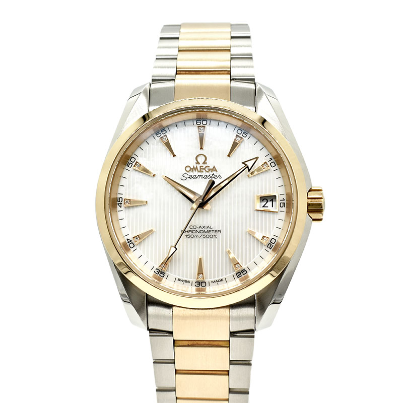 オメガ　OMEGA　シーマスター アクアテラ クロノメーター　231.20.39.21.55.001　ホワイトシェル　38.5mm　USED　中古