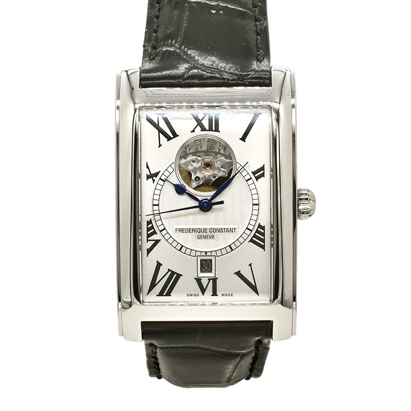 フレデリック・コンスタント　FREDERIQUE CONSTANT　カレ　ハートビート　FC-315MS4C26　革ベルト　39×31mm　USED　中古
