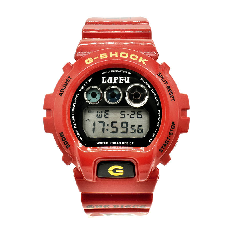 カシオ　ＣＡＳＩＯ　Gショック ワンピース モンキー・D・ルフィ　DW-6900FS　50mm　USED　中古