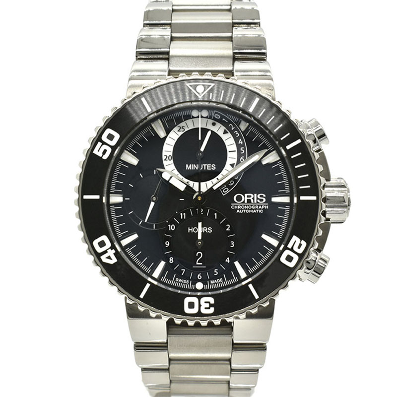 オリス　ORIS　カルロス・コステ クロノグラフ リミテッドエディション　674 7655 7184　46mm　世界2000本限定　USED　中古