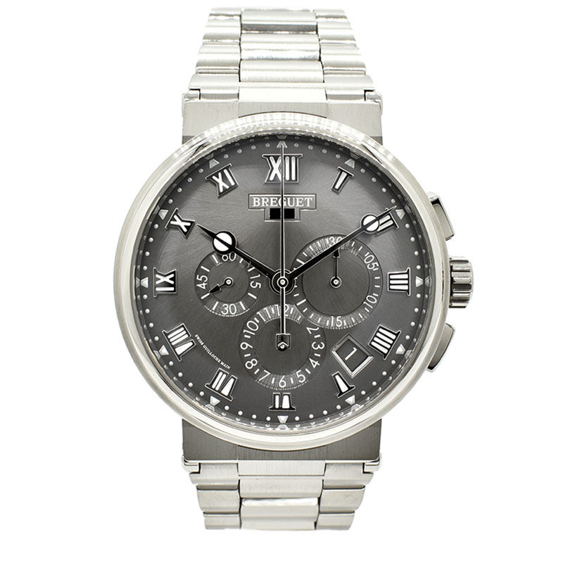 ブレゲ　BREGUET　マリーン クロノグラフ 5527　5527TI/G2/TW0　42.3mm　チタン　USED　中古