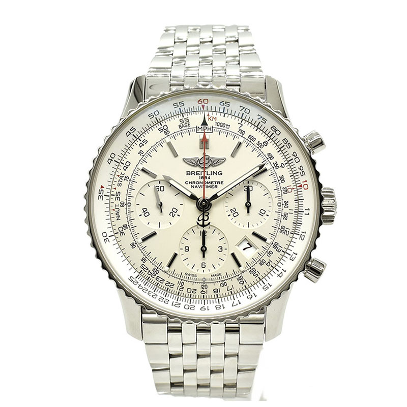 ブライトリング　BREITLING　ナビタイマー01 リミテッド　S232G56NP　シルバー　世界2000本限定　43mm　USED　中古