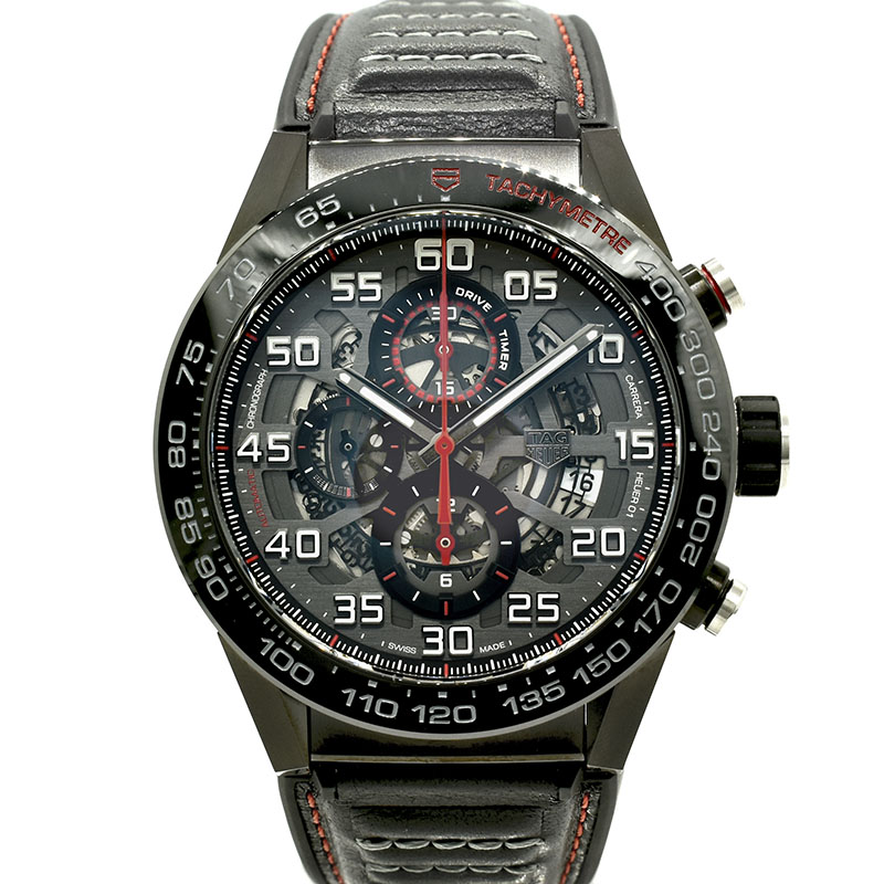 タグホイヤー　TAG HEUER　カレラ キャリバー ホイヤー01　CAR2A1H.FT6101　45mm　PVD　USED　中古