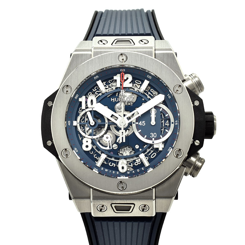 ウブロ　HUBLOT　ビッグバン ウニコ チタニウム ブルー　441.NX.5179.RX　42mm　USED　中古