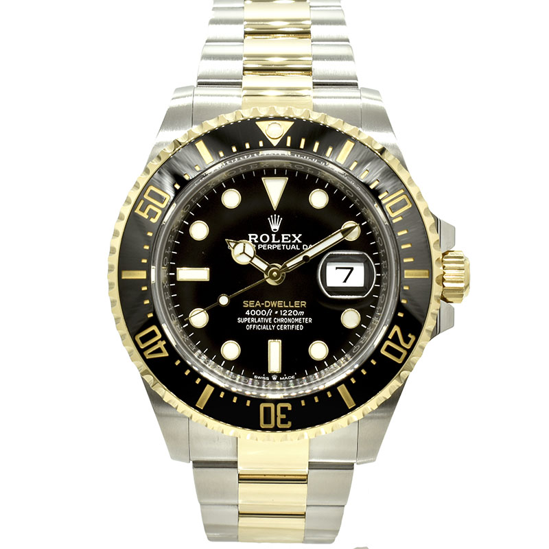 ロレックス　ROLEX　シードゥエラー　126603　43mm　ブラック　18KYG×SS　USED　中古