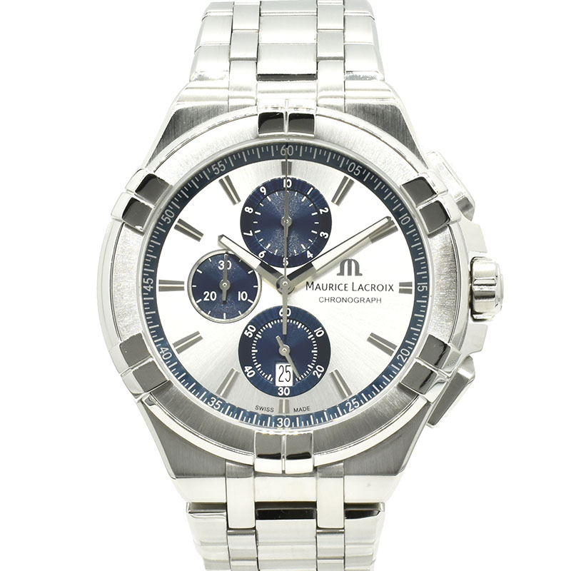 モーリスラクロア　MAURICE LACROIX　アイコン クロノグラフ　AI1018-SS002-131-1　44mm　クォーツ　USED　中古