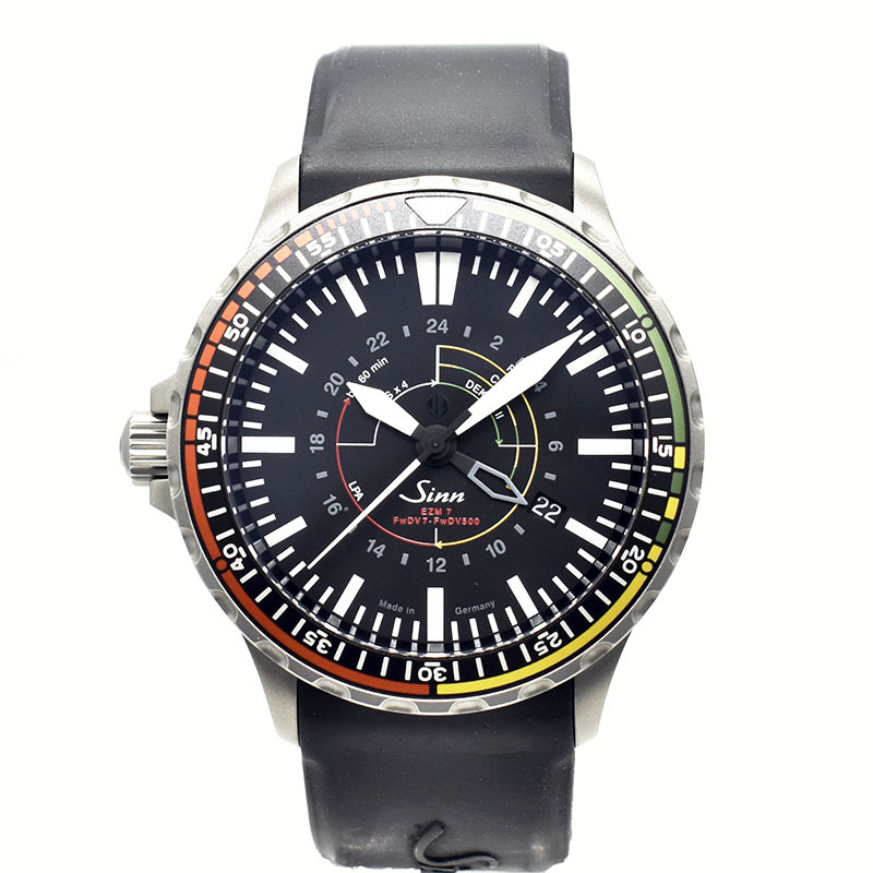 ジン　Sinn　インストゥルメントウォッチ　EZM7　43mm　SS　自動巻き　USED　中古
