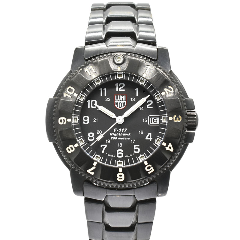 ルミノックス　LUMINOX　F-117 ナイトホーク 3400シリーズ　43mm　クォーツ　USED　中古