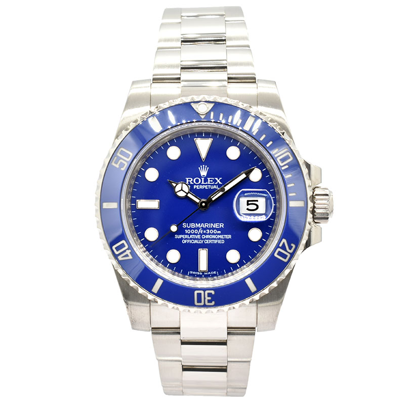 ロレックス　ROLEX　サブマリーナデイト　116619LB　18KWG　ブルー　40mm　V番　USED　中古