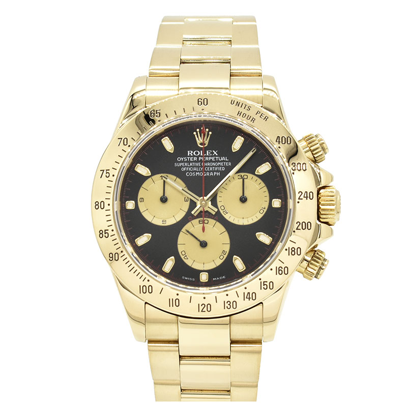 ロレックス　ROLEX　デイトナ　Ref.116528　18KYG　ブラックシャンパン　40mm　P番　USED　中古