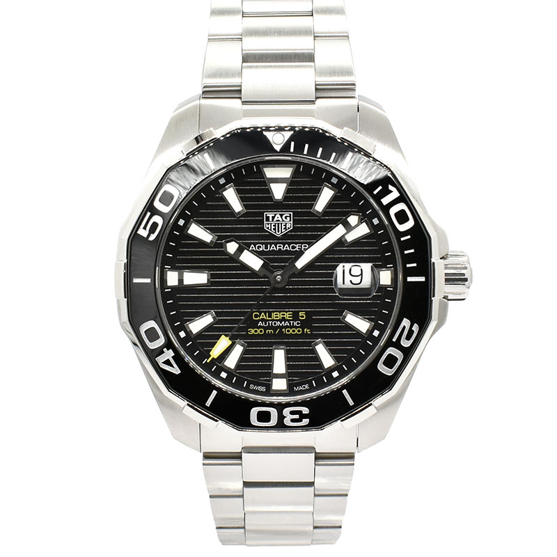 タグホイヤー　TAG HEUER　アクアレーサー　キャリバー5　WAY201A.BA0927　43mm　ブラック　USED　中古