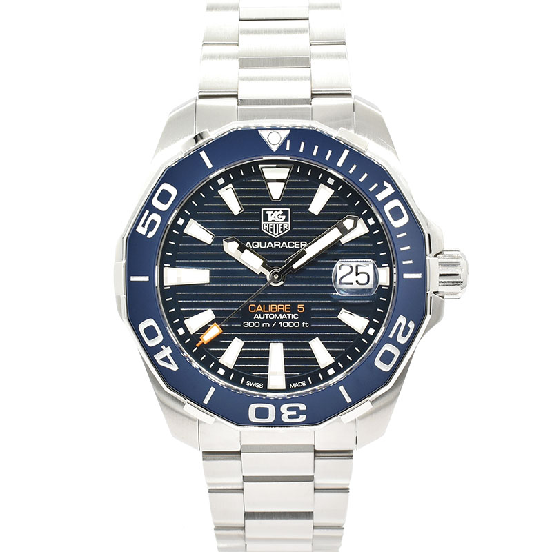 タグホイヤー　TAG HEUER　アクアレーサー キャリバー5　WAY211C.BA0928　41mm　ブルー　USED　中古