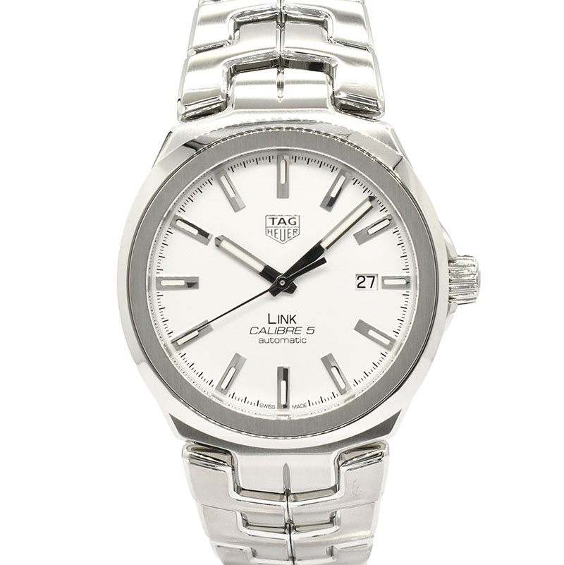 タグホイヤー　TAG HEUER　リンク キャリバー5　WBC2111.BA0603　41mm　シルバー　USED　中古