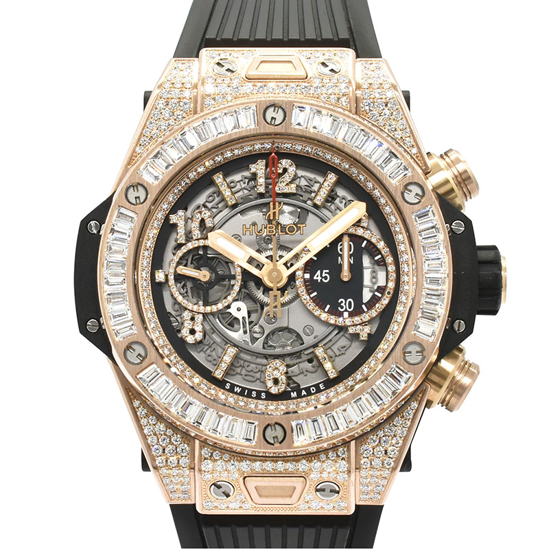 ウブロ　HUBLOT　ビッグバン ウニコ キングゴールド ジュエリー　411.OX.1180.RX.0904　45mm　USED　中古