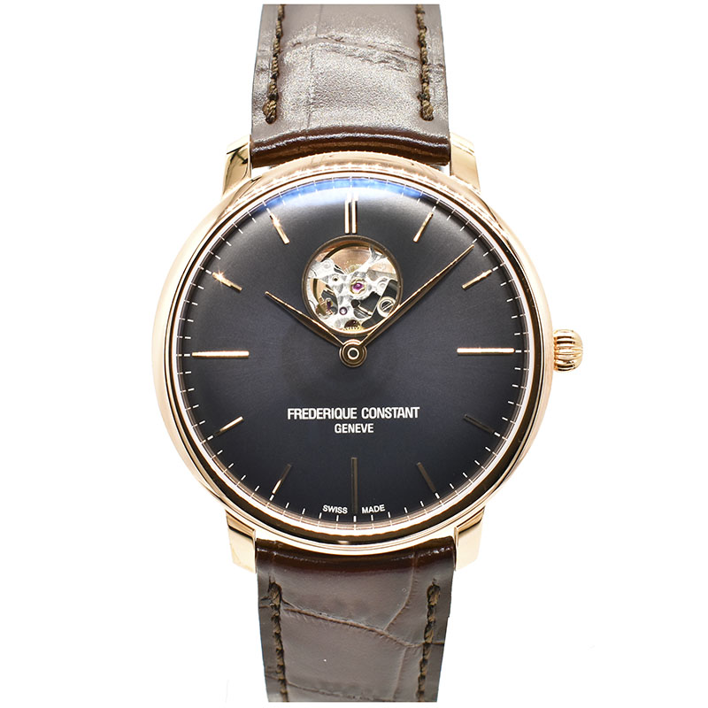 フレデリック・コンスタント　FREDERIQUE CONSTANT　スリムライン ハートビート　FC-312G4S4　ブラック　40mm　未使用品