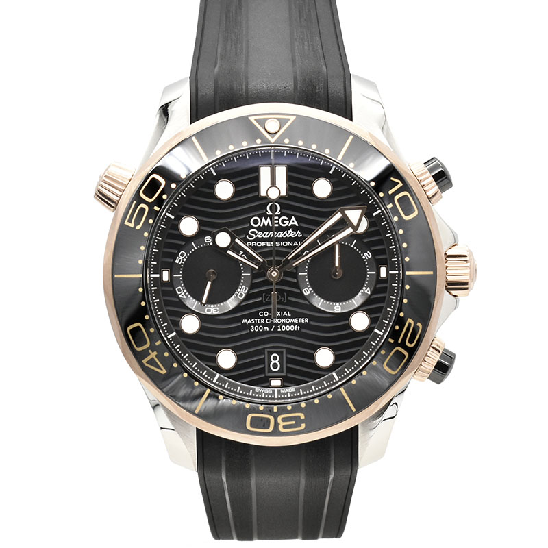 オメガ　OMEGA　シーマスターダイバー300M コーアクシャル マスタークロノメーター クロノグラフ　210.22.44.51.01.001　44mm　USED　中古