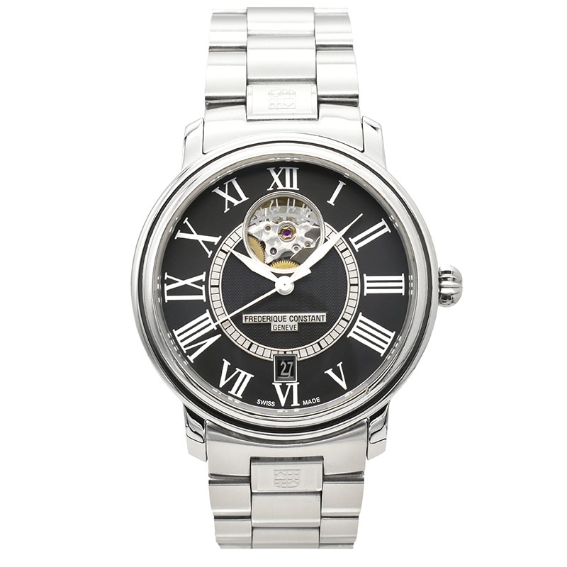 フレデリック・コンスタント　FREDERIQUE CONSTANT　クラシック ハートビート　FC-315BS3P6B　SS　38mm　ブラック　USED　中古