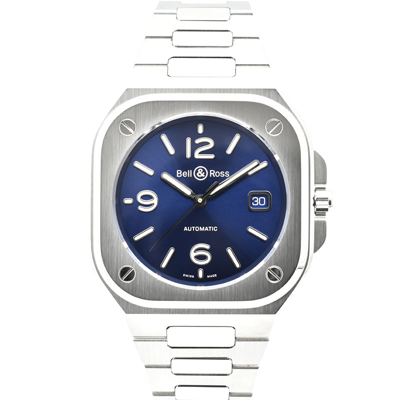 ベル＆ロス　BELL＆ROSS　インストゥルメントゥ BR 05 ブルー スティール　 BR05A-BLU-ST/SST　SS　40mm　USED　中古