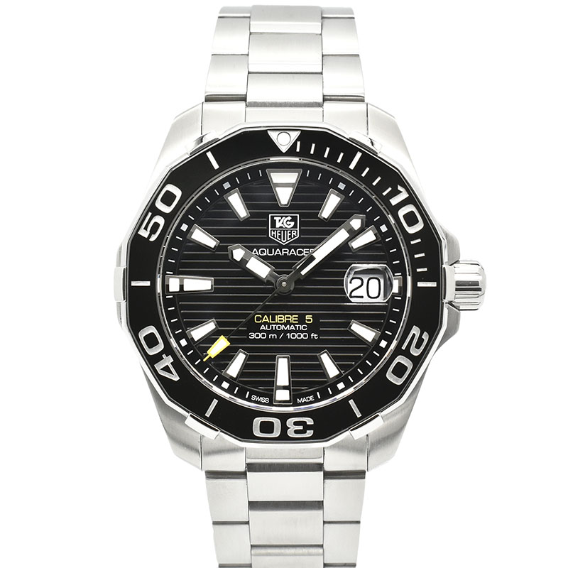 タグホイヤー　TAG HEUER　アクアレーサー キャリバー5　WAY211A.BA0928　ブラック　41mm　USED　中古