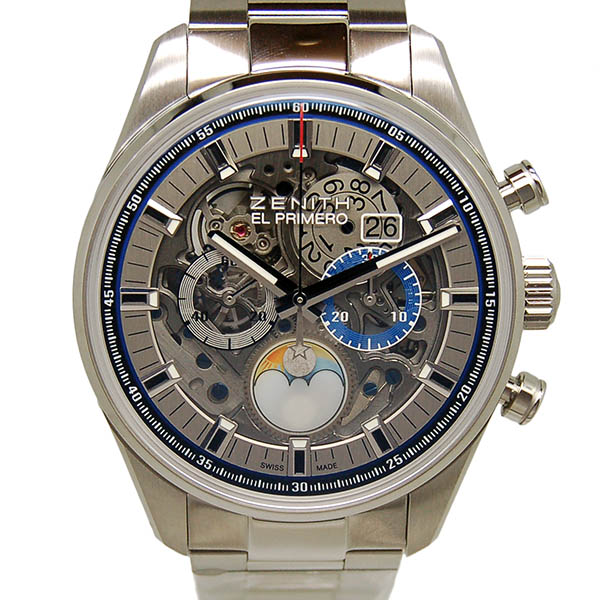 ゼニス　ZENITH　エルプリメロ　クロノマスター　グランドデイト　フルオープン　03.2530.4047/78.M2530　ムーンフェイズ　45mm　新品