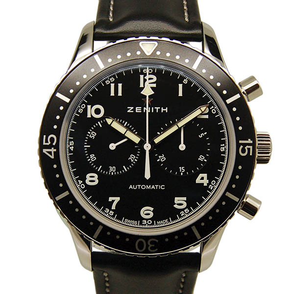ゼニス　ZENITH　ヘリテージ パイロット リバイバル クロノメトロ TIPO CP-2　03.2240.4069/21.C774　SS　ブラック　43mm　世界1000本限定　新品