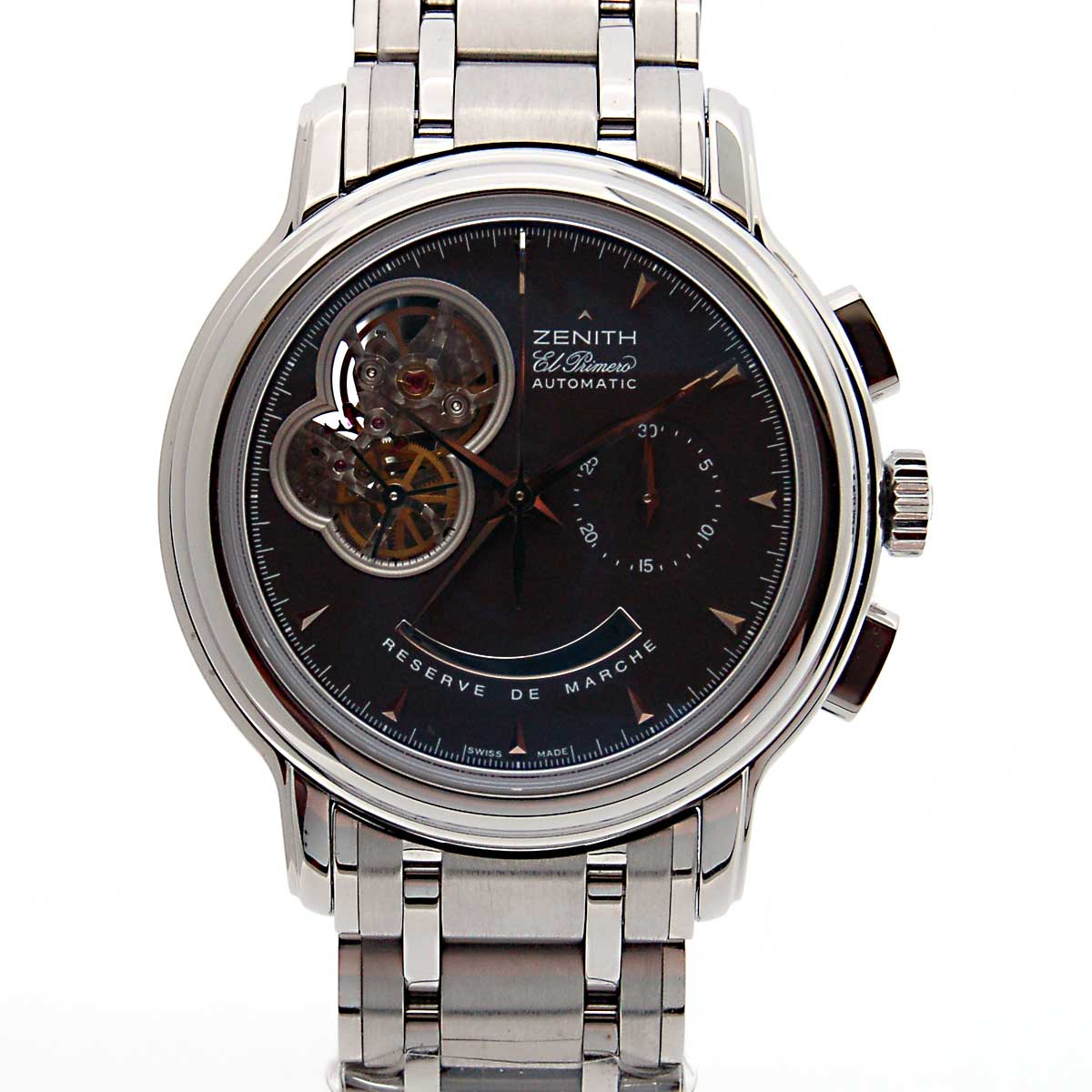ゼニス　ZENITH　クロノマスターTオープン　03.0240.4021/72.M240　エルプリメロ　40mm　SS　ブラウン　新品