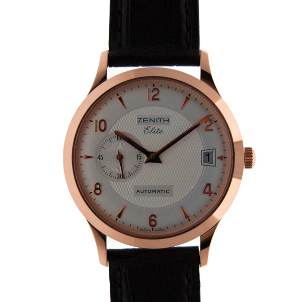 ゼニス　ZENITH　クラスエリート　17.1125.680/02.C490　K18RG　シルバー　37mm　新品　