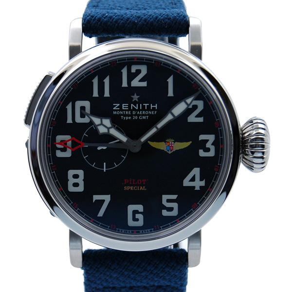 ゼニス　ZENITH　パイロット アエロネフ タイプ20  GMT　03.2433.693/27.C739　SS　48mm　革ベルト　50本限定　新品