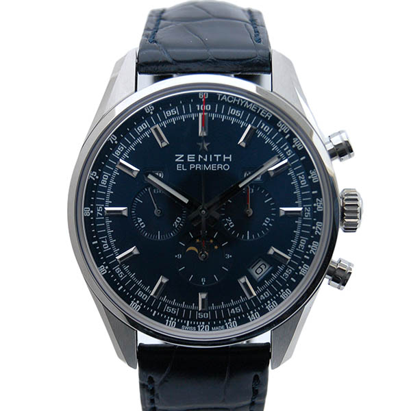 ゼニス　ZENITH　エルプリメロ410　トリビュートシャルルベルモ  世界限定1975本  03.2097.410/51.C700　SS　ムーンフェイズ　42mm　ブルー　革　新品