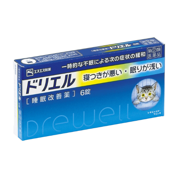 【指定第２類医薬品】ドリエル(睡眠改善薬)　6錠