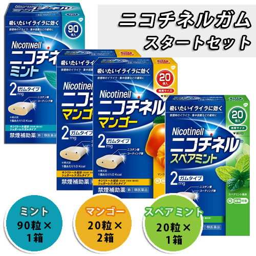 【送料込】ニコチネルガム　スタートセット（150粒）