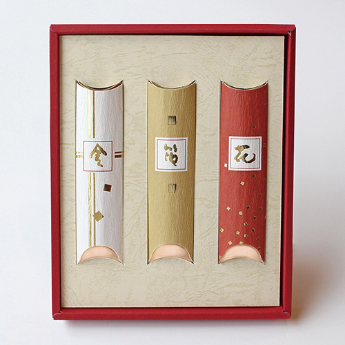 金箔花3本セット 今井金箔 ONLINE SHOP