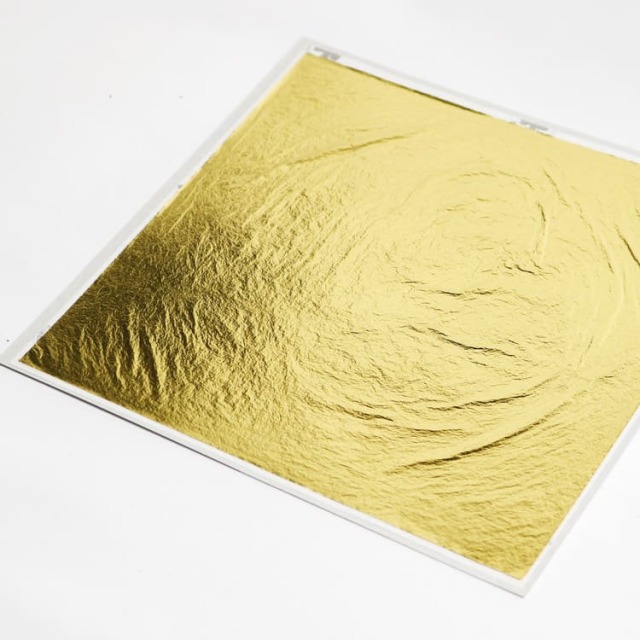 金箔四号色　断切　3.5倍厚　150mm角
