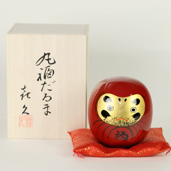 丸福だるま（朱）