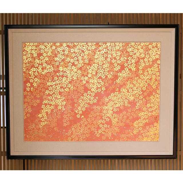 砂子絵　春（桜）