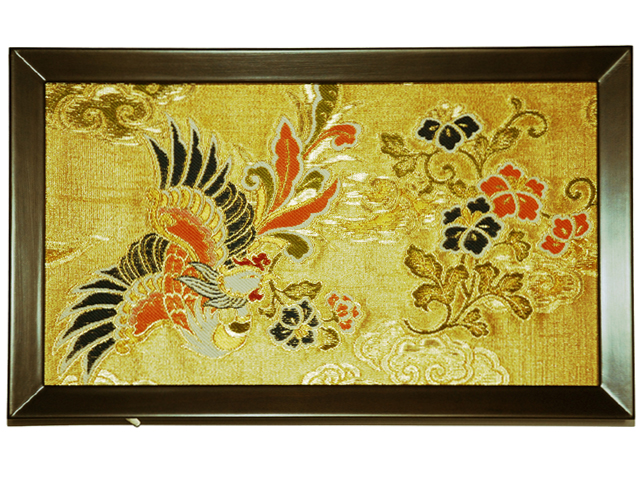 額入り金襴　「鳳凰と華（京都）」
